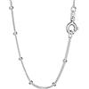 NKlaus Collana 60cm con catene a palline in argento Sterling 925 larghezza 1,1mm 6760