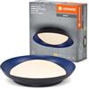 LEDVANCEPlafoniera LED Orbis Plate, nero-blu, 35W, 1700lm, 3000K, 430mm, 830 bianco caldo amichevole, dimmerabile in 3 livelli tramite calcio, protezione IP20, viti di montaggio e tasselli inclusi