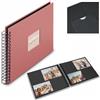 Hama Album a spirale Fine Art, 28 x 24 cm, 50 pagine nere, colore: Terra