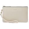 DORIS&JACKY Clutch-010 Pochette da donna, M, 2-pelle bovina bianca, Medium