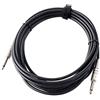Pronomic Cavo per Strumenti Cavo Jack 6 m, Connettori: Jack 6 | Lunghezza: 6m, Colore guaina: Nero, Connettori metallici avvitabili, Colore: Nero, Lunghezza: 6 m, Inclusa fascia a strappo