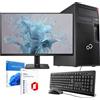 PC Completo Ricondizionato FUJITSU P758 Core i5-9600K Ram 32GB SSD 1TB Wi-Fi+BT WINDOWS 11 PRO + OFFICE 2021 Monitor 27