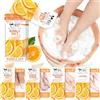 nbc BeautiLab Set per bagnare i piedi: sale da bolla, scrub allo zucchero, maschera per massaggio, lozione per massaggi in una scatola, kit spa per piedi asciutti a 4 fasi, ammorbidisce calli, piedi