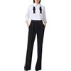 ELISABETTA FRANCHI TUTA IN POPELINE E CREPE LEGGERO - TU05656E2 - bianco