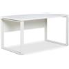 Composad | Scrivania della Linea DISEGNO con gambe in metallo, Scrivania PC Moderna, (LxAxP) 140x74,50x80 cm, Colore Bianco Laccato, per Ufficio, Studio, Cameretta, Made in Italy