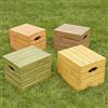 COSY Cassette in Legno ideali per Sedersi o Contenere, Set 4 Pezzi