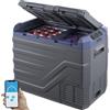 VEVOR Frigorifero per Auto, Congelatore Portatile Doppia Zona 40 L, 12 Volt, Gamma Regolabile da -20 ~ 20 ℃, Dispositivo di Raffreddamento a Compressore 12/24 V CC e 100-240 V CA per Campeggio Camper