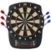 VEVOR Bersaglio Elettronico per Freccette, Bersaglio 336 mm con 43 Giochi e 200 Varianti per un Massimo di 8 Giocatori, 6 Aste per Freccette con Alette e 50 Punte Morbide, Schermo LED a Colori