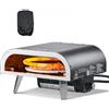 VEVOR Forno per Pizza da Esterno, Macchina per Pizza a Gas Propano da 304,8 mm, con Rotazione Elettrica, Pietra per Pizza Spessa, Borsa Trasporto, Forno a Propano per Campeggio all'Aperto, Nero