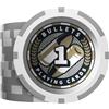 Bullets Playing Cards, Chip da poker in plastica, Christopher con valori, rotolo da 25 (grigio (1)