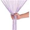 WedDecor Tende a fili lilla viola con frange glitterate a pannello, divisorio per stanze, tenda con nappe per porte, porte, finestre, decorazione per la casa, decorazione per eventi, (90 cm x 200 cm)