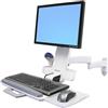 Ergotron Supporto monitor e tastiera Ergotron Serie 200 a muro bianco [45-230-216]