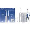 Oral-B Health Center Pro1 Idropulsore e Spazzolino Elettrico Microbollicine Blu Bianco
