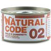 Natural Code Gatto Lattina (02) Adulto Pollo & Gamberetti 85 Gr