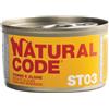 natural line Natural Code Gatto Lattina (St03) Adulto Sterilizzato Tonno & Alghe 85 Gr
