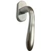 effedielle MANIGLIA MARTELLINA DRY KEEP ART.1126 BALCONI FINESTRE FINITURA MARITECK CROMO SATINATO PLACCA OVALE CON MOVIMENTO IN METALLO 7X42 mm CON BOCCOLE.