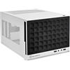 SilverStone SST-SG13WB - Sugo Mini-ITX Compact Computer Cube Case, pannello frontale con Mesh, nero bianco