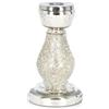 Bizzotto Portacandela di Natale Twinkle Stand H 15 Cm D 8,5 Cm Vetro Argento