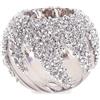 Bizzotto Portacandela di Natale Vortex Vetro Grigio D 8 Cm Argento