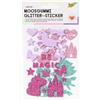 folia 23788 - Adesivi in gommapiuma Glitterati, Unicorno, Assortiti in 4 Colori Diversi, 37 Pezzi per Decorare e abbellire