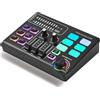 Mocoli Mixer Audio Da Gioco, Apparecchiatura Gioco Scheda Audio RGB Interfaccia Audio Con Funzione Cambio Voce Bluetooth Per PC/Telefono/Creatori Videogiochi/Live/Youtube/Controllo Personalizzato/Podcast