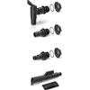 Prosperplast Set accessori per cisterne/botti acqua piovana (5 pezzi) ICANSET 4, dimensioni (mm) 180x45x230