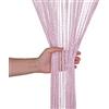 WedDecor Stringa Tende Brillantini Frangia Pannello Fly Schermo Divisorio Nappa Tendine per Porte, Porta Ingresso, Windows, Casa Decorazione, Evento Decorazione, (90cm x 200cm) - Rosa, 90 x 200cm