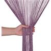 WedDecor Stringa Tende Brillantini Frangia Pannello Fly Schermo Divisorio Nappa Tendine per Porte, Porta Ingresso, Windows, Casa Decorazione, Evento Decorazione, (90cm x 200cm)