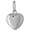 NKlaus 925 Catene con ciondolo a forma di cuore in argento 925 placcato in rodio 6,5X6,3mm Donna Ragazze 4772
