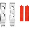 TONIFE Clip multiuso Clip da tasca montabile per smartphone, fissata con adesivo 3M VHB, acciaio inossidabile, confezione da 2 pz (Lucidatura x2)