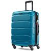 Samsonite Omni Pc Hardside Valigia Espandibile con Ruote Spinner, Blu caraibico, Checked-Medium 24-Inch, Omni Pc Hardside Valigia Espandibile Con Ruote Spinner