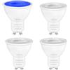 Y.W.Licht Lampadina LED GU10 blu 5W 230V120° angolo di radiazione faretto per illuminazione paesaggistica lampadina decorativa set di 4 pezzi non variabile