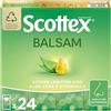 Scottex Balsam Fazzoletti di Carta Morbidi e Delicati, Con Aloe Vera, Calendula e Vitamina E, Dermatologicamente Testati, 48 Pacchetti (2 x 24)
