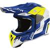 Airoh Casco Moto Cross Enduro Airoh AVIATOR ACE 2 SHIELD Blu Giall