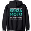 LUMOMIX Regalo Motociclista - Felpe Uomo Moto Con Zip E Cappuccio Felpa con Cappuccio