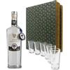 Distillatori Russo 1899 Confezione regalo con Grappa di Falanghina 70cl Distillatori Russo e 6 bicchierini in vetro