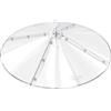 iBorn Baffles per mangiatoie per uccelli, 49,5 cm, grande protezione per scoiattoli, protezione completa per mangiatoie per colibrì per esterni, PC a prova di masticazione, confezione da 1
