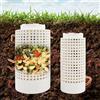 Dnoifne Set 2 Compostiere Interrate da Giardino, Compostiera in Plastica con Coperchio e Fori, Vermicompost per Orto, Serra, Rifiuti Organici e Scarti da Cucina