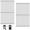 Nordic BBQ Store Griglie in Acciaio Inox 7637 per Weber Spirit I & II Serie 200 Spirit E210 Spirit E220 Spirit S210, Spirit S220 Griglie a Gas per Weber 7637 44,2 x 25,7 cm Ogni griglia