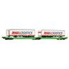 ROCO 6600005 CARRO articolato tipo Sdggmrss/T3000e, della CFL "MARS LOGISTIC"