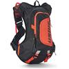 USWE Moto Hydro - Zaino con sacca d'acqua, zaino di fascia alta, senza rimbalzi, per moto enduro e fuoristrada (8L, nero arancione)