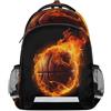 Mexpekil Zaino per studenti di basket antincendio per ragazze e ragazzi, leggero zaino per computer portatile per la scuola donne uomini zaino da viaggio zaino per libri