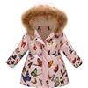 Generic Cappotti per Bambini Giubbotto Invernale per Bambini Capispalla per Bambini con Cappuccio Capispalla Caldi Antivento Cappotto e Giacca per Ragazze Spesse Mantellina Pioggia 4 Anni