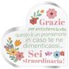 NAÏZAYA Idea Regalo Amica Speciale Originale - Targa Cuore in Acrilico - Idee Regali Amiche Compleanno
