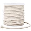 PH PandaHall 27 Iarde Corda di Cotone 5mm Cordoncino Naturale Bianco per Cucito, Corda per Macramè Corda per Avvolgimento Artigianato Cucito Cuscino Da Lancio