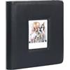 Aisnyho Album fotografico largo con 288 tasche, compatibile con fotocamere Fujifilm Instax Wide EVO/400/300/210/200, per pellicole Polaroid 600/i-Type/SX-70, per foto da 10,8 x 8,9 cm (nero)