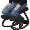 MallVitally Sedia Ergonomica Inginocchiatoio in Legno - Regolabile a Dondolo con Cuscino Traspirante, Allevia Mal di Schiena, Migliora Postura, per Ufficio Home Office Studio - 100 kg