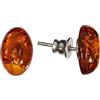 Artisana-Schmuck Orecchini in ambra e argento sterling 925/000 rodiato