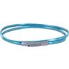 LES POULETTES BIJOUX - Bracciale Donna Doppio Giro Pelle Piatta Lucida Per Polso da 18cm - Chiaro Cielo Blu