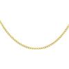 CARISSIMA Collana Unisex in Oro Giallo 9 ct Cava con Catena Groumette da 2,9 mm di Lunghezza 51 cm/20 Pollici